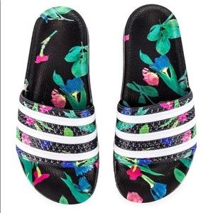 Adidas Adilette Womens Floral Size 6
